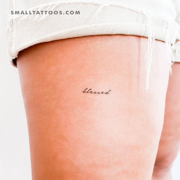 Blessed' Temporary Tattoo (Set of 3) – Small Tattoos